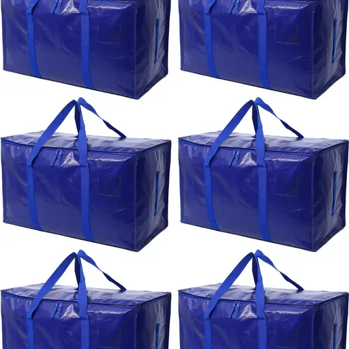 Heavy-Duty Zippered Storage Bag Extra Large Moving Bag w/Handles - Secure Space-Saver for Clothes, Tools & More! frame travel supply big summerwins Durable Pouch Garment Compartment,dorm room inspo,college dorm essentials,dorm haul