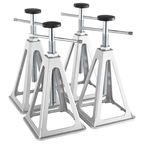 【Summerfinds】VEVOR Aluminum RV Stabilizer Jacks 4-Pack, Single Screw Jacks with Triangular Base & Aluminum Alloy Frame, 6000 Lbs Capacity, 11-17 in Height Adjust for RV Trailers, Camper