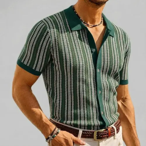 Zaitun Men's Retro Button- Sweater - Brown/Beige/Black/White/ - Lightweight Non-Stretch Shirt for Spring/Summer, Formal & Casual Outfits,summerwins,father'sdaygifts