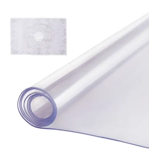 VEVOR Plastic Table Cover,  40 x 60 Inch 2.0 mm Thick Clear Table Protector, Rectangle PVC Desk Mat, Waterproof & Easy Cleaning Desk Pad Tablecloth, for Office Dresser Dining Room Table Night Stand