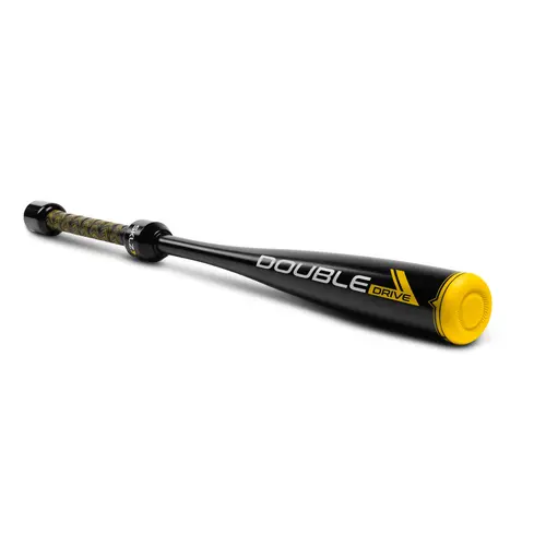 SKLZ Double Drive Unisex Durable Aluminum Baseball Bat (28 in, 30 oz) - Batting Practice Equipment with Double Weights for Increased Speed, Durosoft Grip, Secure Hold, Made for Training Balls, Builds Hand-Eye Control, 12 Months Support