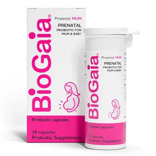 BioGaia Protectis Mum | Prenatal Probiotic | Mom & Baby Digestive Health | Helpful for Mom & Baby | Support Baby's Developing Digestive & Immune Health | Boost Mom's Immune Defenses & Digestive Health
