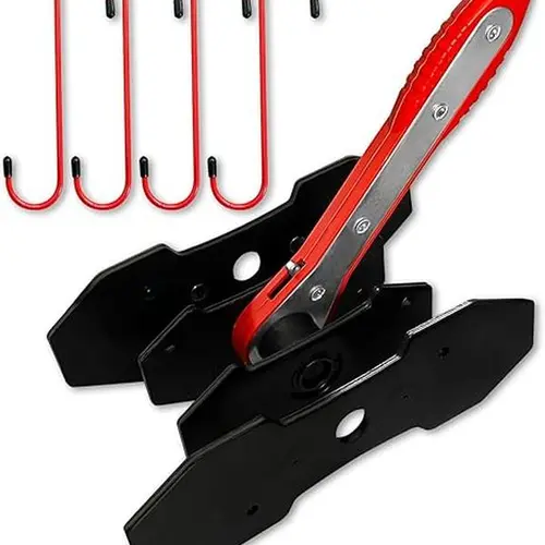 Carbon Steel Car Ratchet Brake Piston Tool - Hangers + Tips, Dual Sizes, Press Caliper Spreader for Single/Twin/Quad Pistons, Brake Repair Wrench, Auto Parts, Car Accessories, Men’s Gifts