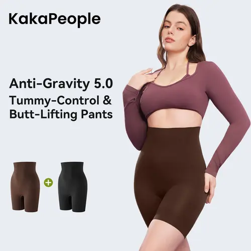 [KakaPeople ZeroG Faja Shapewear]  Women's Tummy Control Butt-Lifting Shapewear, Sexy and Comfortable High-Waist Body Sculpting Garment Womenswear Compression