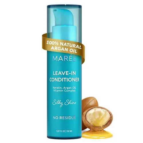 MARÉE Leave-In Conditioner – Detangling & Smoothing Hair Treatment – Keratin & Argan Oil – 5.07 fl oz