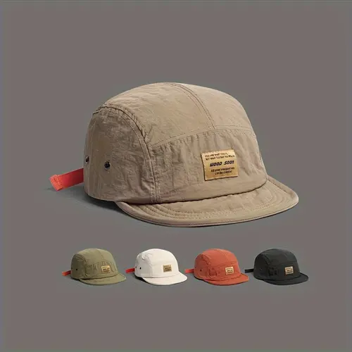 Vintage Japanese Street Style Baseball Cap - Lightweight Breathable Polyester Snapback Hat, Hip-Hop Casual Duckbill Cap, Quick-Dry & Hand Wash Trendy Accessories Adjustable