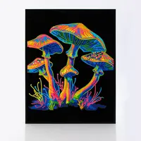 Diamond Dotz Neon Flock Diamond Art All-in-1 Kit for Adults - 14.0" x 18.0", Bold & Bright Sparkle, Velvet Touch Surface, Vivid Glow Effect, Easy to Create DIY Craft for Any Skill Level, Hobbies Kit Adults