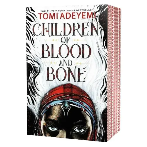 Children of Blood and Bone by Tomi Adeyemi (Deluxe Paperback Novel with Stenciled Edges)