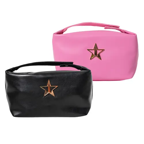 Faux Leather Snap Clip Bag