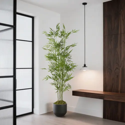 Artificial Bamboo Tree 6/5/4 Feet Tall Imitation Silk Plant Lifelike Fake Bamboo Tree Leaves Realistic Suitable for Home Office Indoor and Outdoor Decoration,dorm decor,dorm room decor