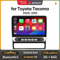Android 15 Car Radio Stereo for for Toyota Tacoma 2005-2015,10-Inch Touch Screen 2GB RAM 64GB ROM Supports CarPlay/Android Auto, Bluetooth, WiFi, GPS, FM/AM,Without Camera
