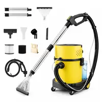 PRETEC 6 Gallon Wet & Dry Vacuum Cleaner – 20 kPa Powerful Suction, 5-in-1 Multi-Purpose Cleaner with 15 ft Cord, Quiet 80 dB Operation – Ideal for Dog Hair, Garage, Home & Car