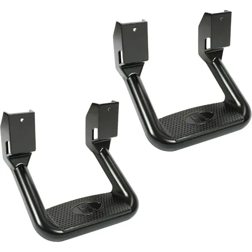 HECASA Aluminum Universal Side Step (2 Pcs, Black) - Vehicle Accessories, Truck Accessories, Slip-Resistant Entry Aid for 1967-2020 Pickup Trucks (Chevrolet, Toyota, Ford, Dodge, Jeep, GMC, Nissan, Mazda)