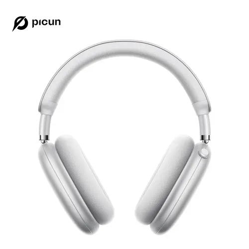 Picun F8 Pro Bluetooth Headphones - 52dB Active Noise Cancellation Noise Reduction Headset, 5 Smart ENC Mics, Detachable Fabric Ear Cushions, Dual-Device BT Connection, Custom Electronic Audio for Laptops, Work from Home Productivity Tools, Tech Deals