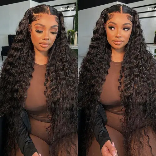 Bling Hair 36inch 38inch Deep Wave 13x6 Lace Frontal Wig Deep Curly Human Hair Wigs For Women Brazilian 13x4 Water Wave Lace Front Wig Pre Plucked Brazilian 13x6 Deep Wave Lace Front Wig Pre Plucked Lace Frontal Wig