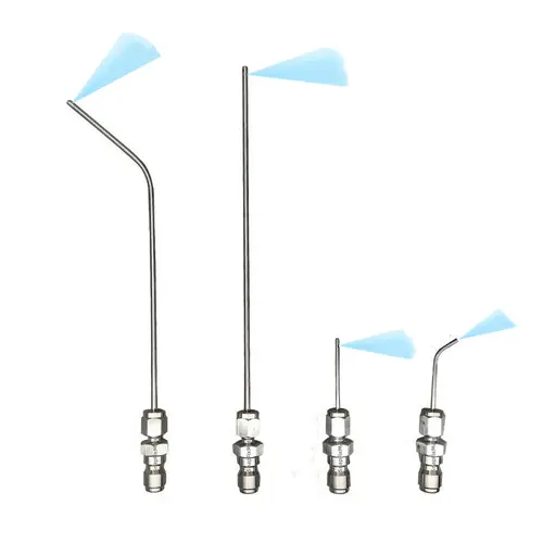 GJANSH Heavy Duty Hose High-Pressure Washer Spray Nozzle Kit for Drum Washing Machine & AC 1/4 Inch Quick Connect 4 Pack Straight/Side Spray Nozzles 7cm & 22.5cm 40° Tips 1-2GPM SnapFixMate toolupgrade