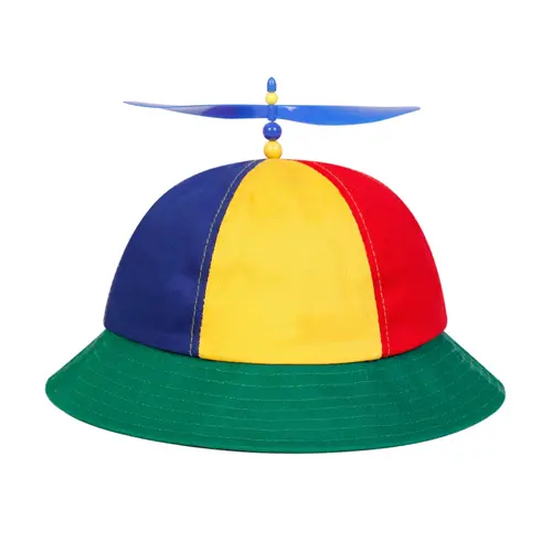 Unisex Spiral Propeller Bucket Hat, Adjustable Sun Protection Casual Cap, Casual Headwear for Spring and Fall Outdoor Travel, Beach Sun Hat