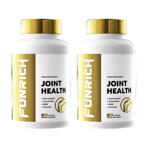 【2-PACK】FUNRICH Joint Health Supplement for Women & Men with Glucosamine, Chondroitin, MSM & Turmeric - 2 Months Supply