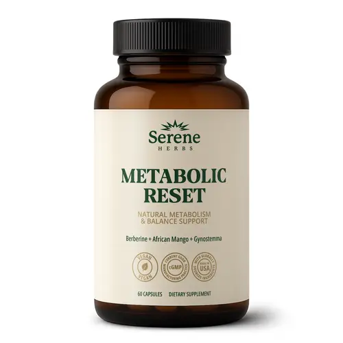 Metabolic Reset Capsules – African Mango – Support Metabolism, Energy & Digestive Balance – Plant-Based, Non-GMO – 60 Capsules by Serene Herbs