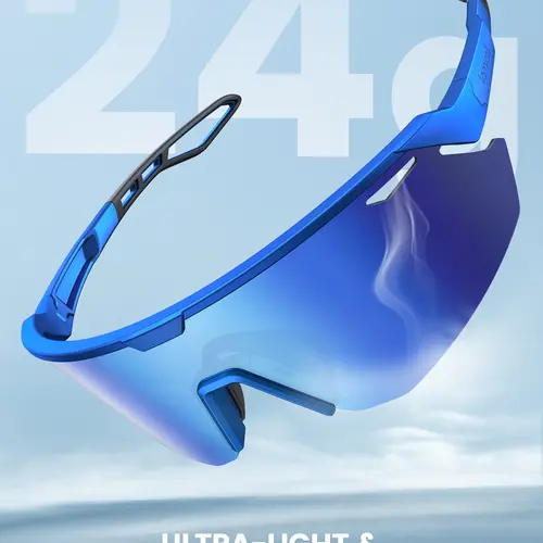 Lamicall XL Hyper-Polarized Sports Sunglasses - UV400, Anti-Fog, Ultra-Light TR90 Frame, Adjustable Fit for Men & Women, Ideal for Cycling, Daily Use, Hyper-Polarized Sports Eyewear