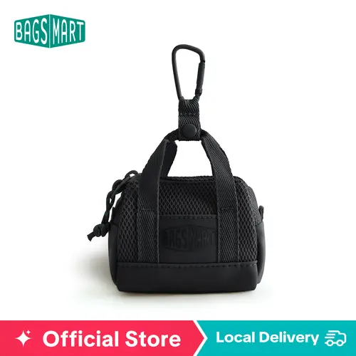 BAGSMART Reiki Mini Duffle bag Cute Keychain,Zipper for Key Card Lipstick Headset Cosmetics Bag mothersdaygift