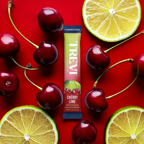 Trevi Sugar Free Cherry Lime Electrolyte Drink Mix – 28 or 8 Stick Packs | 0g Sugar, Non-GMO, 7 Vitamins & Minerals, Energy Hydration Drink Mix, 6 Electrolytes