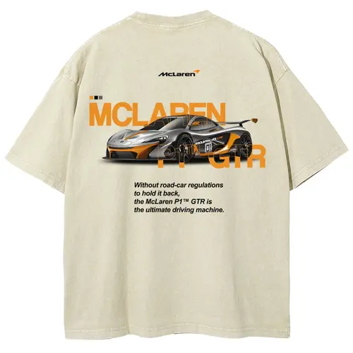P1 GTR Unisex Fit Washed T-Shirt Oversized Streetwear, Soft Oversized Fit, graphic tee, graphic t-shirts,back to school,back to school shopping,clothes for back to school,first day of school outfits