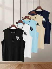 Men's Quick-Dry Sleeveless Tank Tops, Fitness Workout Vest, Gym Performance Top and Gym Muscle Tee, Casual Summer Fitted T-Shirts, Comfortable Base Layer for Sports & Daily Wear, Sleeveless Activewear, Athletic Tank, Gymswear Tanks