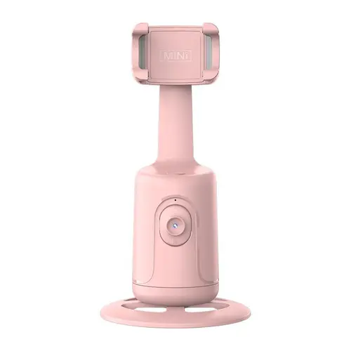 360-Degree Rotating Automatic Face Tracking Mobile Phone Holder Stick Tripod, 2-Height Adjustable (Standing/Sitting), Rechargeable Smart Camera Holder with Selfie Clip Remote for Vlog Live Streaming, Phone Accessories Selfie Accessories