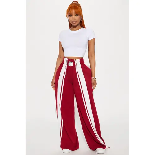 Leyla Boxer Pant - Burgundy