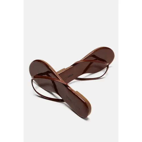 Summer Glow Flat Sandal - Chocolate