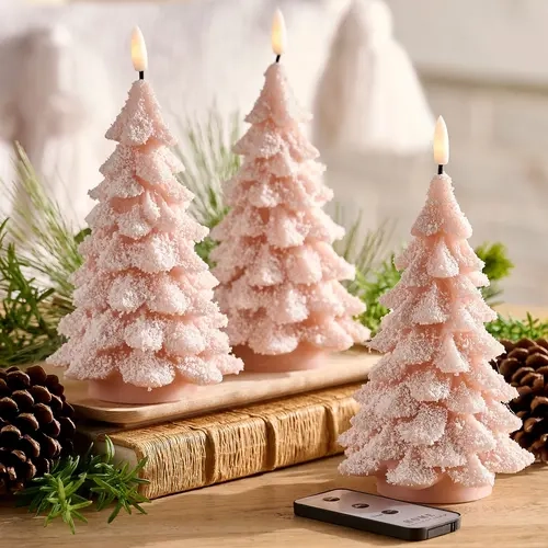 Home Reflections Set of 3 Flameless Tree Candles