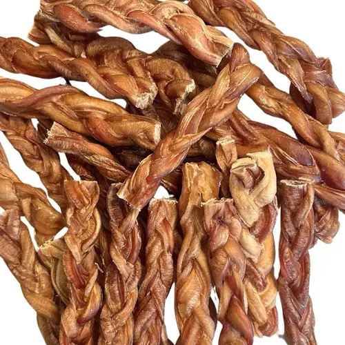 5-6” Braided Bully Sticks (1 lb) Healthy, All-Natural, Long-Lasting Dog Chew Bones - Low Odor - Mixed Thickness Hormones Beef Bully Sticks Curly Bully Sticks