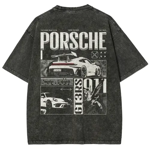 911 GT3RS Unisex Fit Washed T-Shirt,back to school,back to school shopping,clothes for back to school,first day of school outfits