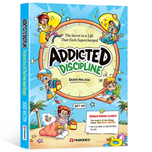 【TIKBOOKS】Plain Children's Literature & Art Self-Improvement Journal Workbook - "The Self-Discipline Superpower: Stop Procrastinating, Start Thriving", for Children Aged 6-12, Builds Time Management Skills, Supports School Challenges, Master Time Now, Wor