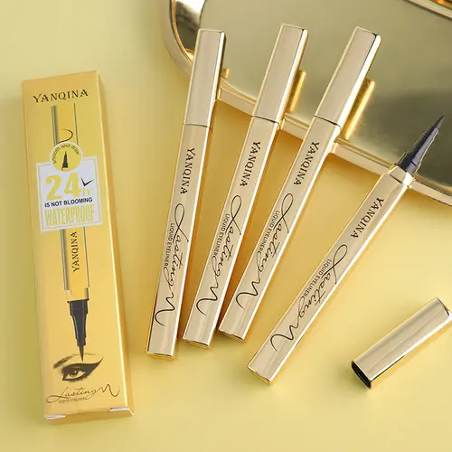 Waterproof Liquid Eyeliner - Smudge-proof, smear-proof, long-lasting liquid eyeliner Precision sponge tip for flawlessly precise lines Black eyeliner Christmas and New Year beauty gift Waterline Pencil