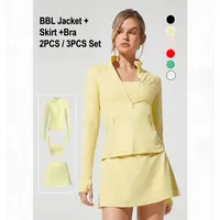 GLOWMODE FeatherFit  2PCS / 3PCS Set BBL Jacket + 4.5"Skirt +Bra