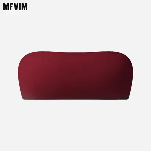 MFVIM Women's strapless top, summer strapless casual crop top, strapless vest for going out, basic short-sleeved top. Nylon Spandex sports bra women gym stuff women lady Camis Womenswear Dark Humor Minimalist Clothes Fit
