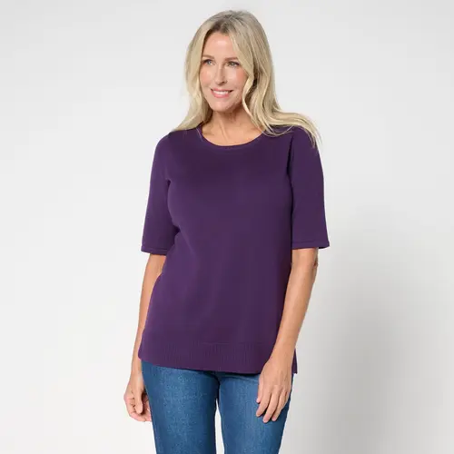Brandis Dress Out Loud Elbow Sleeve Sweater Shell