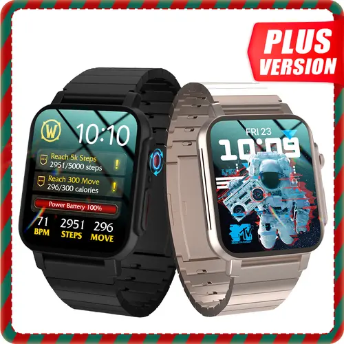 Active Lifestyle 2.04” AMOLED Fitness Smartwatch w/ Daily Activity Tracking, Waterproof Sport Watch, Multi-Sport Modes & Smart Notifications Wearable