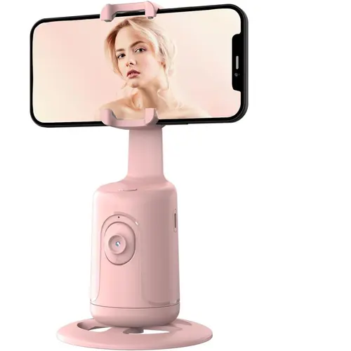 Auto-Follow Phone Tripod - Motorized 360 °   Tracking Mount for Smartphones, Ideal for Solo Creators, YouTube Videos & Live Streams (Works with All for iPhone & Android Devices)