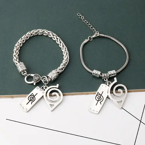 Anime style forehead bracelet, spiral energy! Personalized bond wrist jewelry Perfect gift for couples & besties
