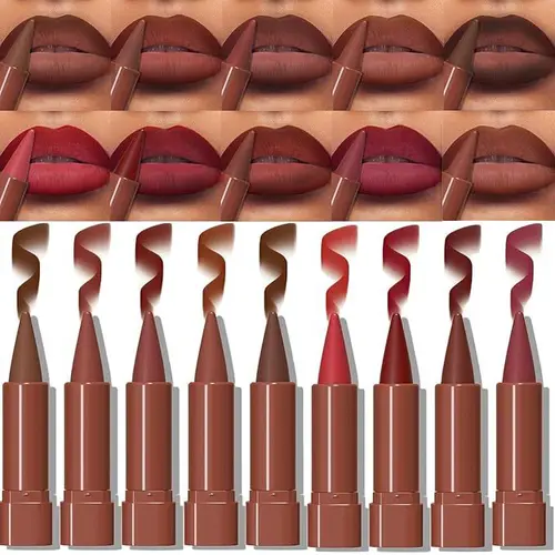 Matte Foggy Lipstick Beauty Set Makeup Waterproof Easy To Apply Long Lasting Lip Glaze Suitable For Beginners To Use Lip Glossy Cosmetic Gift