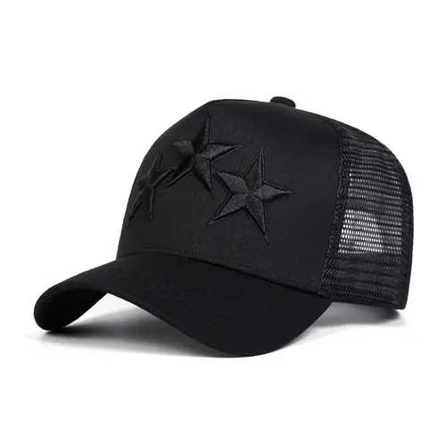 Men's Adjustable Mesh Baseball Cap, Street-Style Snapback Hat, Classic Trucker Hat, Casual Trendy Hat, Graphic Trucker Design, for Daily Wear & Outdoor Activities, Casual Fashion Accessory