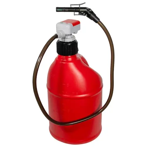 Tera Pump TRFA01-XL (Pump Only) – Battery Powered Fuel Transfer Pump for Gas, Diesel, Kerosene, E15-E85 – Auto-Stop Sensor, Universal Gas Can & Utility Jug Adapter – 2025 Upgraded Hose, Ergonomic Nozzle – No Jug Included, Batteries, Midwest, Vp
