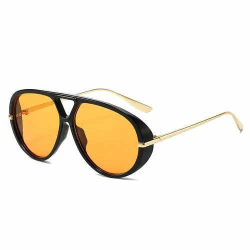 〖Summer Vibes〗1/2 PCS New Fashionable Casual Stylish Glasses with Unique Frame Design, Dual Bridge Chic Sunglasses for Summer, Tinted Lens Eyewear