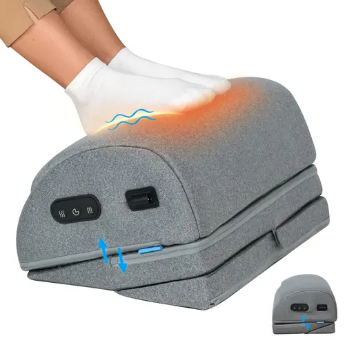 Comfier Foot Rest Under Desk at Work with Heat,Vibration,Foot Heater Foot Warmer,3 Height Under Desk Foot Rest for Office Chair,Gaming Chair Footstool, Ergonomic Heated Footrest,Computer Desk Use