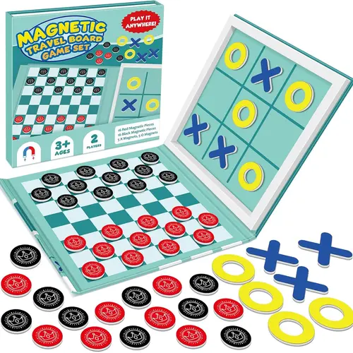Torlam Magnetic Chess Set - Fun Strategy Table Board Games, Travel-Friendly for Family Car Trips & Camping, Gift Ideas for Kids and Adults