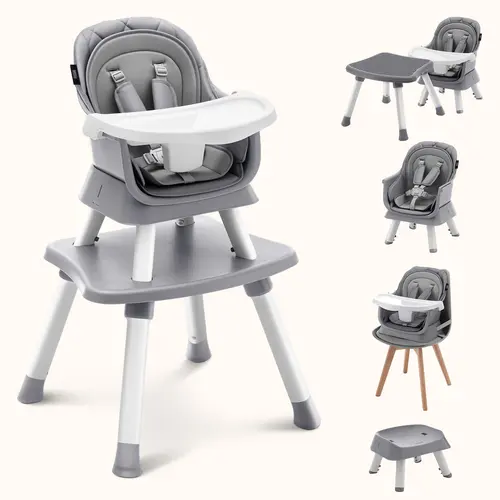 [ sohochic ] HARPPA 8-in-1 Convertible Highchair for Babies and Toddlers, Multifunctional Feeding Seat with Adjustable Height, Non-Toxic Toddler Booster Seat and Activity Table with Chair, Highchairs For Babies And Toddlers, Toddler Booster Seat For D