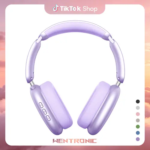 WENTRONIC Y02 Over-Ear Hybrid Active Noise Cancellation Folding Wireless Headphones - Waterproof Headset, Built-In Battery, 3.5mm Compatibility, 60H Long-Play Freedom, Hi-Res Audio, Soft Earpads, Mic, Call Control, iOS/Android/PC Support, Bluetooth